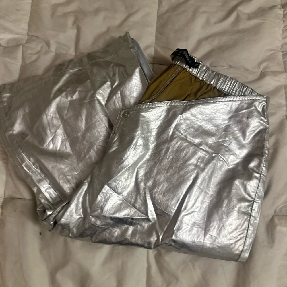 Finesse silver unisex cargo pants
